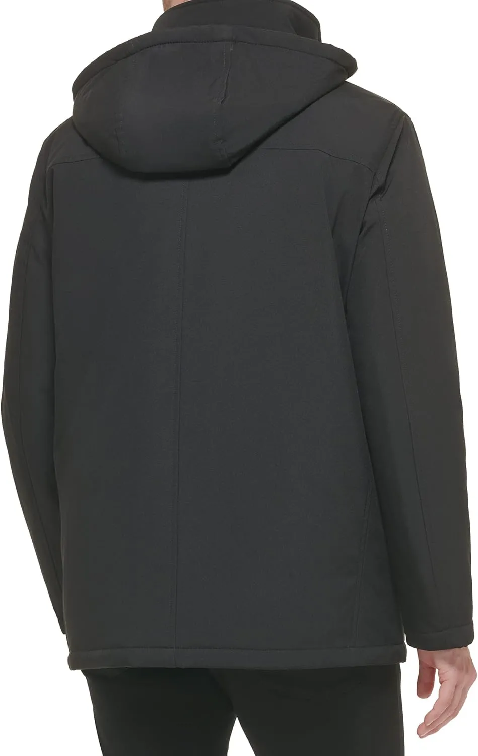 Calvin Klein Men's Hooded Jacket with Removable Bib