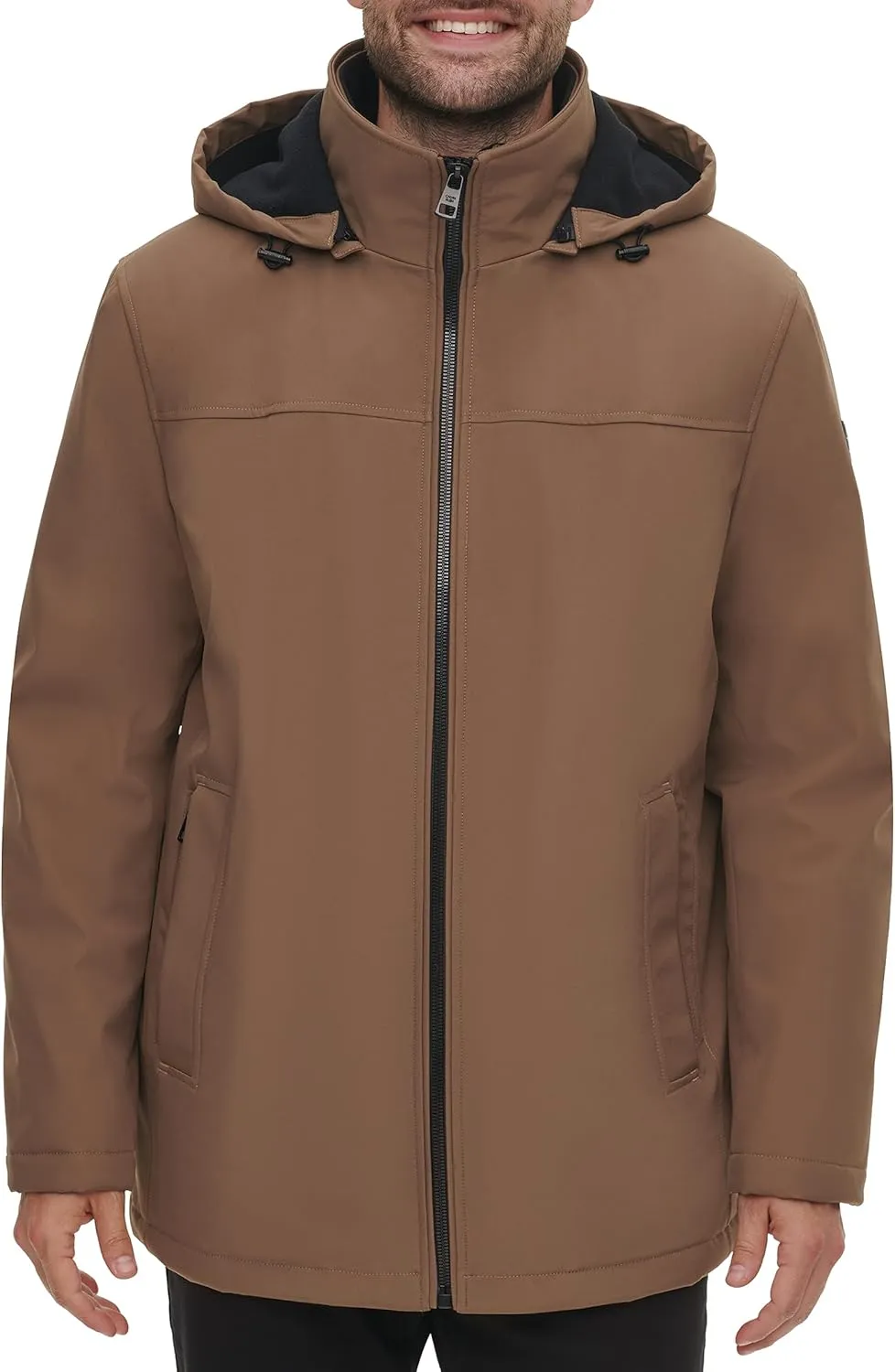 Calvin Klein Men's Hooded Jacket with Removable Bib