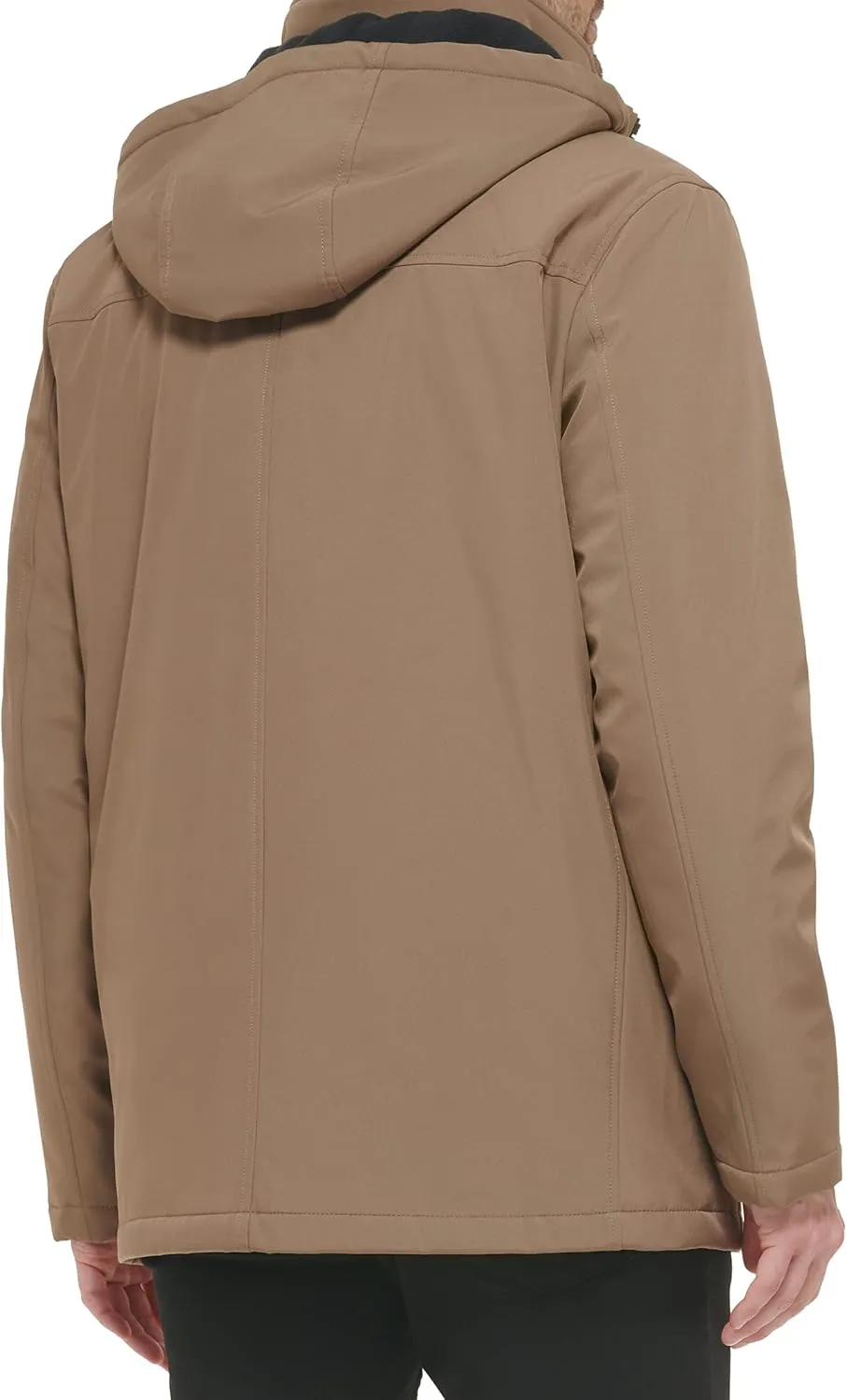 Calvin Klein Men's Hooded Jacket with Removable Bib