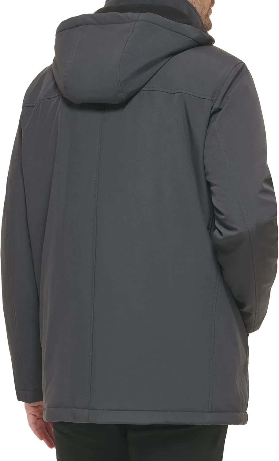 Calvin Klein Men's Hooded Jacket with Removable Bib