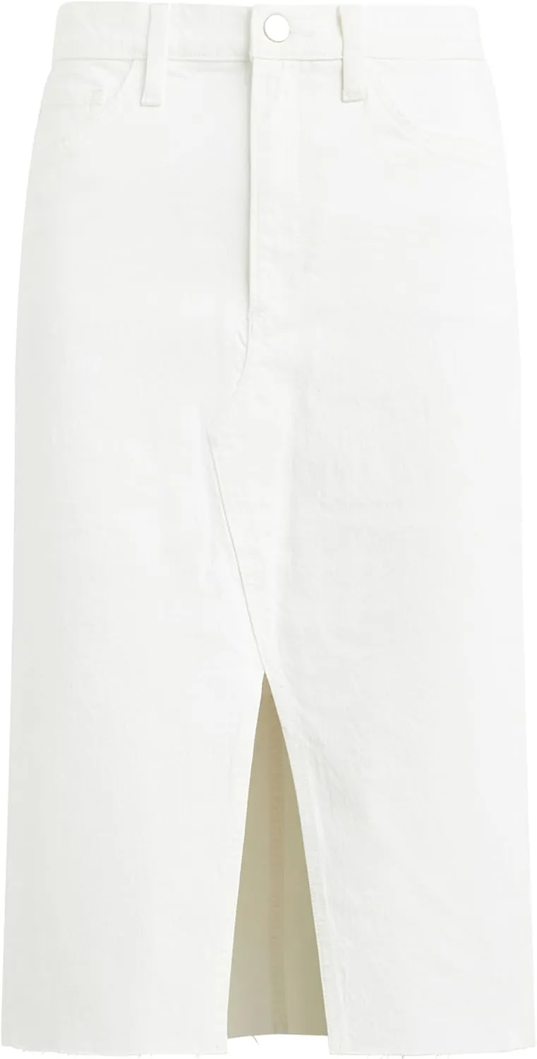 Joe's Women's The Joplin High Rise Knee Length Denim Skirt with Front Slit