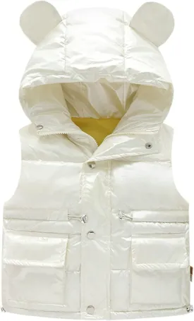 Toddler Boys Girls Autumn Winter Jacket Sleeveless Waistcoat Warm Puffer Jacket Outwear Kids Fall Sleeveless Coats
